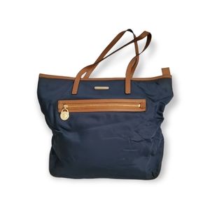 Michael Michael Kors Nylon Leather- Trimmed Tote